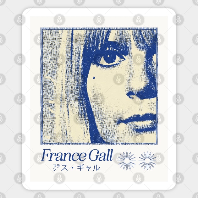 France Gall / 60s Aesthetic Design Magnet by unknown_pleasures